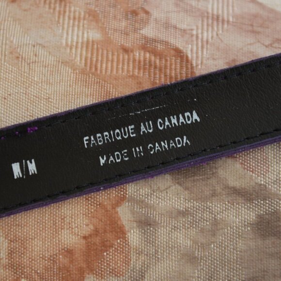 Vintage 90s Purple Suede Belt Sz S - Picture 4 of 5